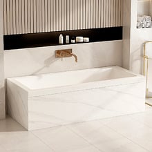 Lysandra Gloss White Acrylic Drop in Bath